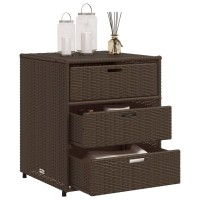 vidaXL Patio Storage Cabinet Brown 21.7