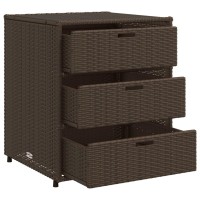 vidaXL Patio Storage Cabinet Brown 21.7