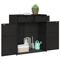 vidaXL Patio Storage Cabinet Black 41.3