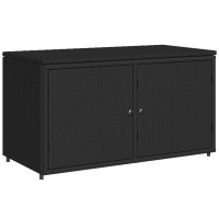 vidaXL Patio Storage Cabinet Black 43.3