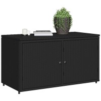 vidaXL Patio Storage Cabinet Black 43.3