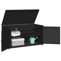 vidaXL Patio Storage Cabinet Black 43.3