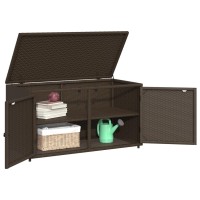 vidaXL Patio Storage Cabinet Brown 43.3