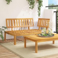 vidaXL Patio Pallet Corner Sofa Solid Wood Acacia