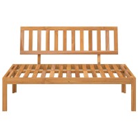 vidaXL Patio Pallet Middle Sofa Solid Wood Acacia