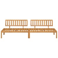 vidaXL Patio Pallet Middle Sofas 2 pcs Solid Wood Acacia