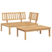 vidaXL Patio Pallet Sofa Set 2 pcs Solid Wood Acacia