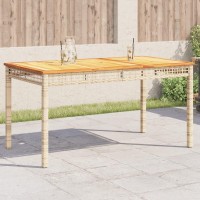 vidaXL Patio Table Beige 55.1