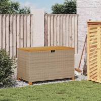 vidaXL Patio Storage Box Beige 43.3