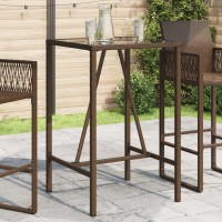 vidaXL Outdoor Bar Table Brown 27.6