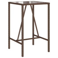 vidaXL Outdoor Bar Table Brown 27.6