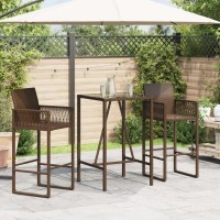 vidaXL Outdoor Bar Table Brown 27.6