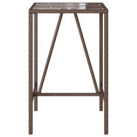 vidaXL Outdoor Bar Table Brown 27.6