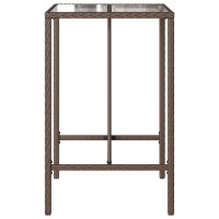 vidaXL Outdoor Bar Table Brown 27.6