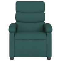 vidaXL Recliner Chair Dark Green Fabric