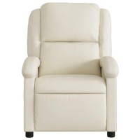 Vidaxl Recliner Chair Cream Faux Leather