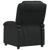 vidaXL Massage Recliner Chair Black Faux Leather