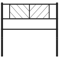 Vidaxl Metal Headboard Black 39.4