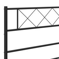 vidaXL Metal Headboard Black 70.9