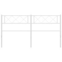 vidaXL Metal Headboard White 53.1