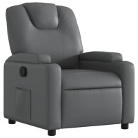 Vidaxl Recliner Chair Gray Faux Leather