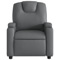 Vidaxl Recliner Chair Gray Faux Leather