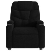 vidaXL Massage Recliner Chair Black Fabric