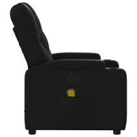 vidaXL Massage Recliner Chair Black Faux Leather