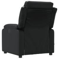 vidaXL Massage Recliner Chair Black Faux Leather