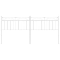 vidaXL Metal Headboard White 76