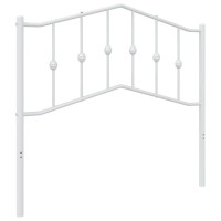 vidaXL Metal Headboard White 39.4