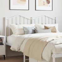 vidaXL Metal Headboard White 59.1