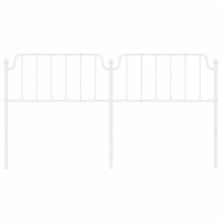 Vidaxl Metal Headboard White 70.9