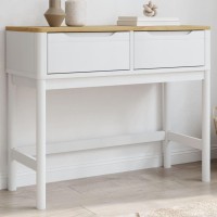 vidaXL Console Table FLORO White 35.2