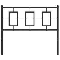 Vidaxl Metal Headboard Black 39.4