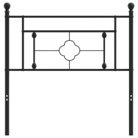 Vidaxl Metal Headboard Black 39.4