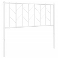 vidaXL Metal Headboard White 39.4