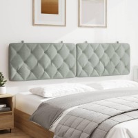 vidaXL Headboard Cushion Light Gray 76