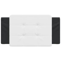 vidaXL Headboard Cushion White and Black 39.4