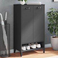 vidaXL Shoe Cabinet VIKEN Anthracite Gray Engineered Wood