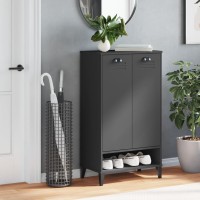 vidaXL Shoe Cabinet VIKEN Anthracite Gray Engineered Wood