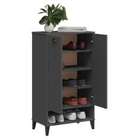 vidaXL Shoe Cabinet VIKEN Anthracite Gray Engineered Wood