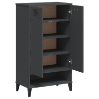 vidaXL Shoe Cabinet VIKEN Anthracite Gray Engineered Wood