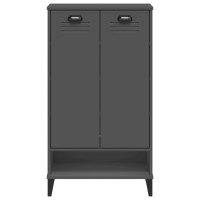 vidaXL Shoe Cabinet VIKEN Anthracite Gray Engineered Wood