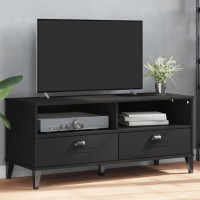 vidaXL TV Stand VIKEN Black Engineered Wood