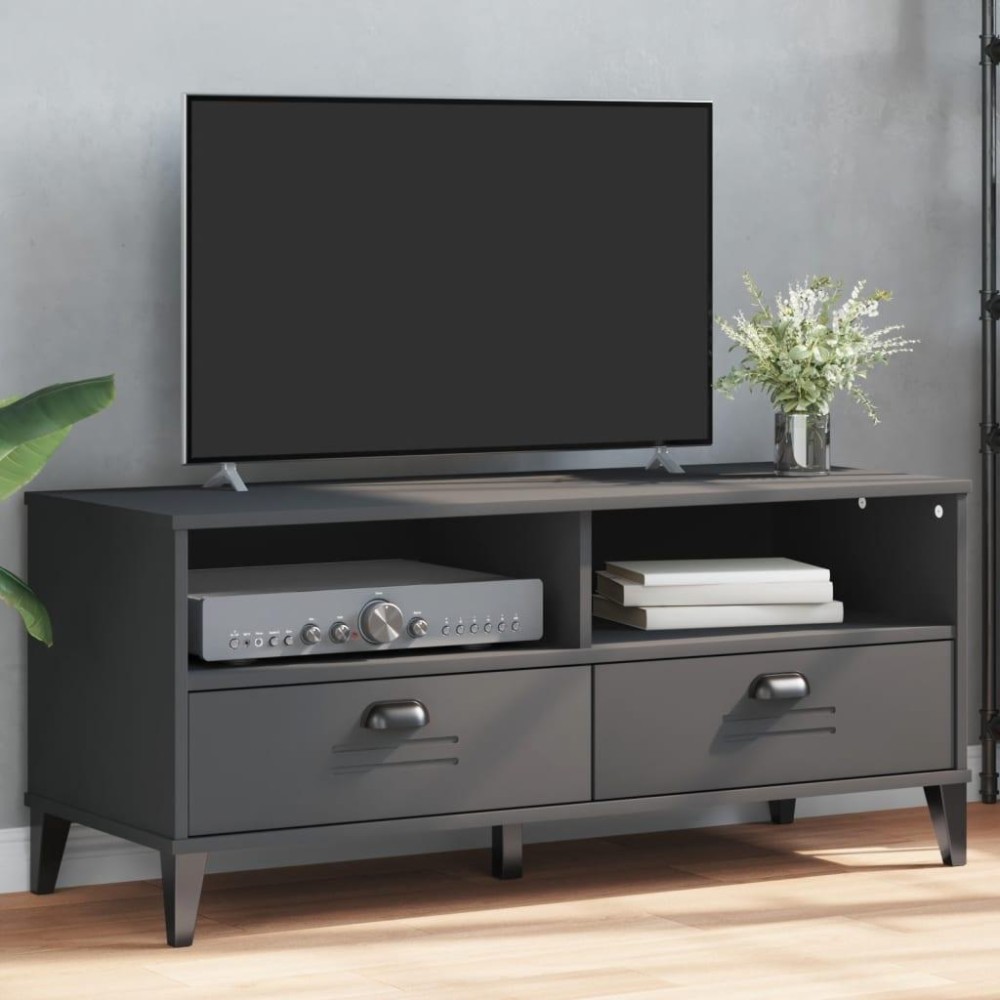 vidaXL TV Stand VIKEN Anthracite Gray Engineered Wood