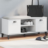 vidaXL Shoe Bench VIKEN White 41.7