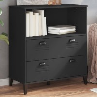 vidaXL Bookcase VIKEN Black 31.5