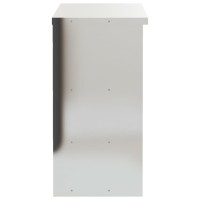 vidaXL Kitchen Wall Cabinet with Shelves Stainless Steel