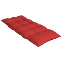 vidaXL Highback Chair Cushions 2 pcs Red Oxford Fabric